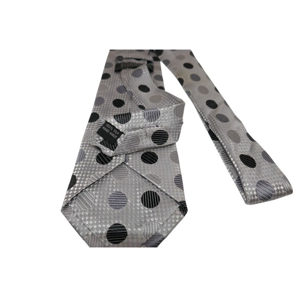 Emilio Ponti Polka Dot Pattern 100% Silk Men’s Neck Tie - Picture 10 of 10